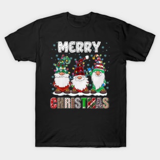 Merry Christmas Gnome Family Funny Xmas Tree Women Men Kids T-Shirt